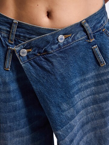 IT'S BASIC - Ropa ancha Vaquero 'CROSS BAGGY BALLOON MID RISE JEANS' en azul