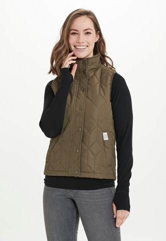 Weather Report Sports Vest 'Peggy' in Brown: front