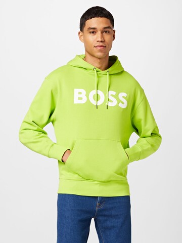 BOSS Orange Sweatshirt in Green: front