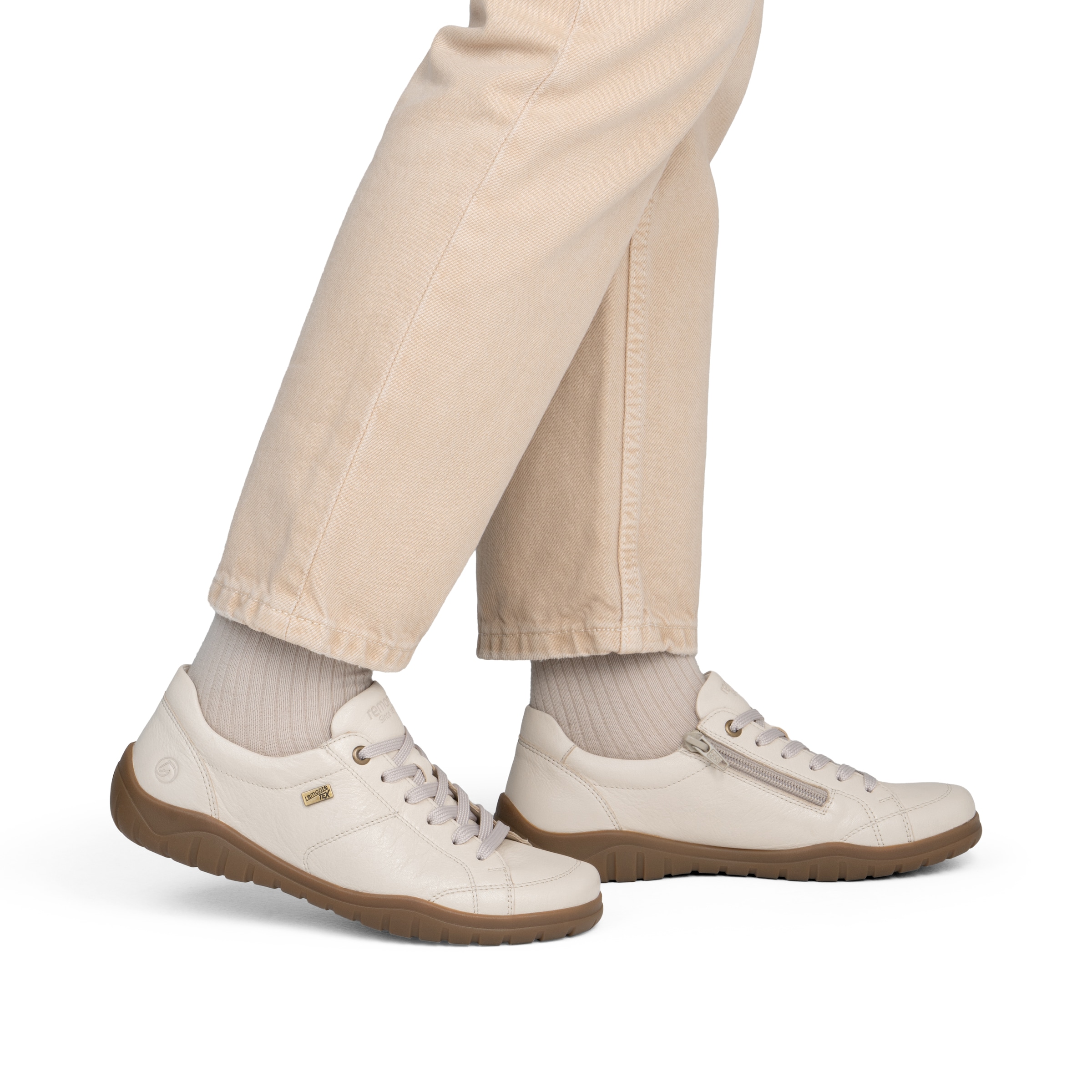 REMONTE Schnürschuh in Beige
