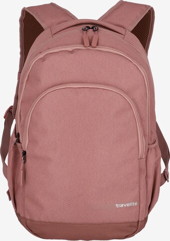 TRAVELITE Backpack 'Kick Off' in Pink: front