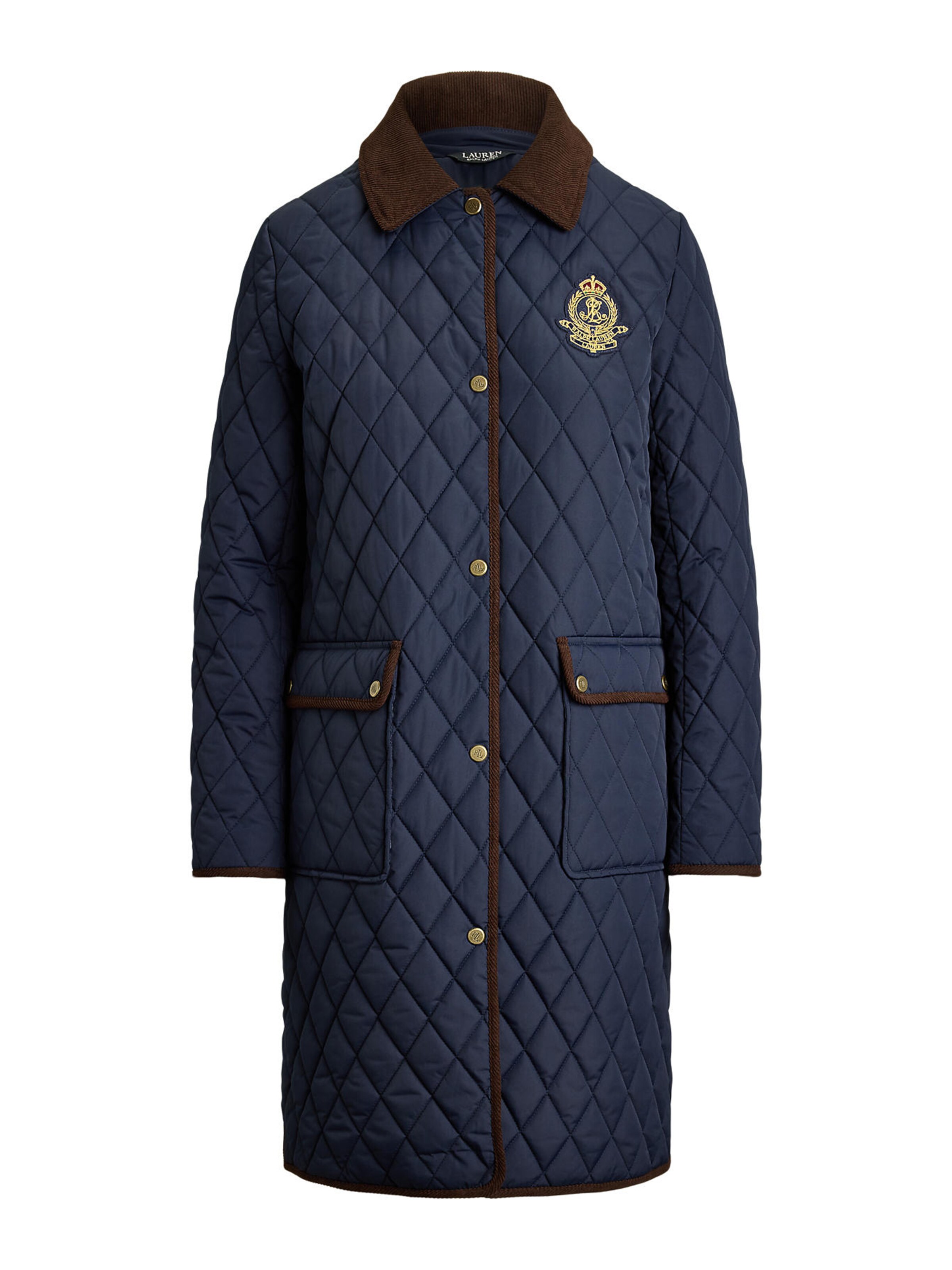Manteau mi-saison Lauren Ralph Lauren en bleu : devant