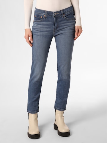 Effilé Jean 'Mid Rise Boyfriend' LEVI'S ® en bleu : devant