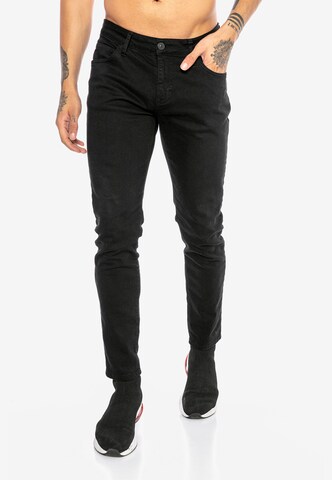 Redbridge Slimfit Jeans 'Saitama ' in Zwart: voorkant