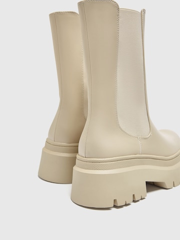 Pull&Bear Chelsea boots i beige