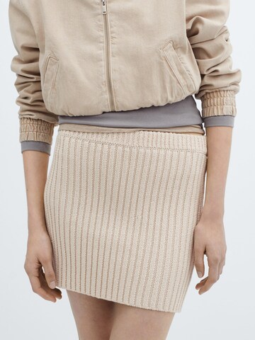 MANGO Skirt 'Bahamas' in Beige