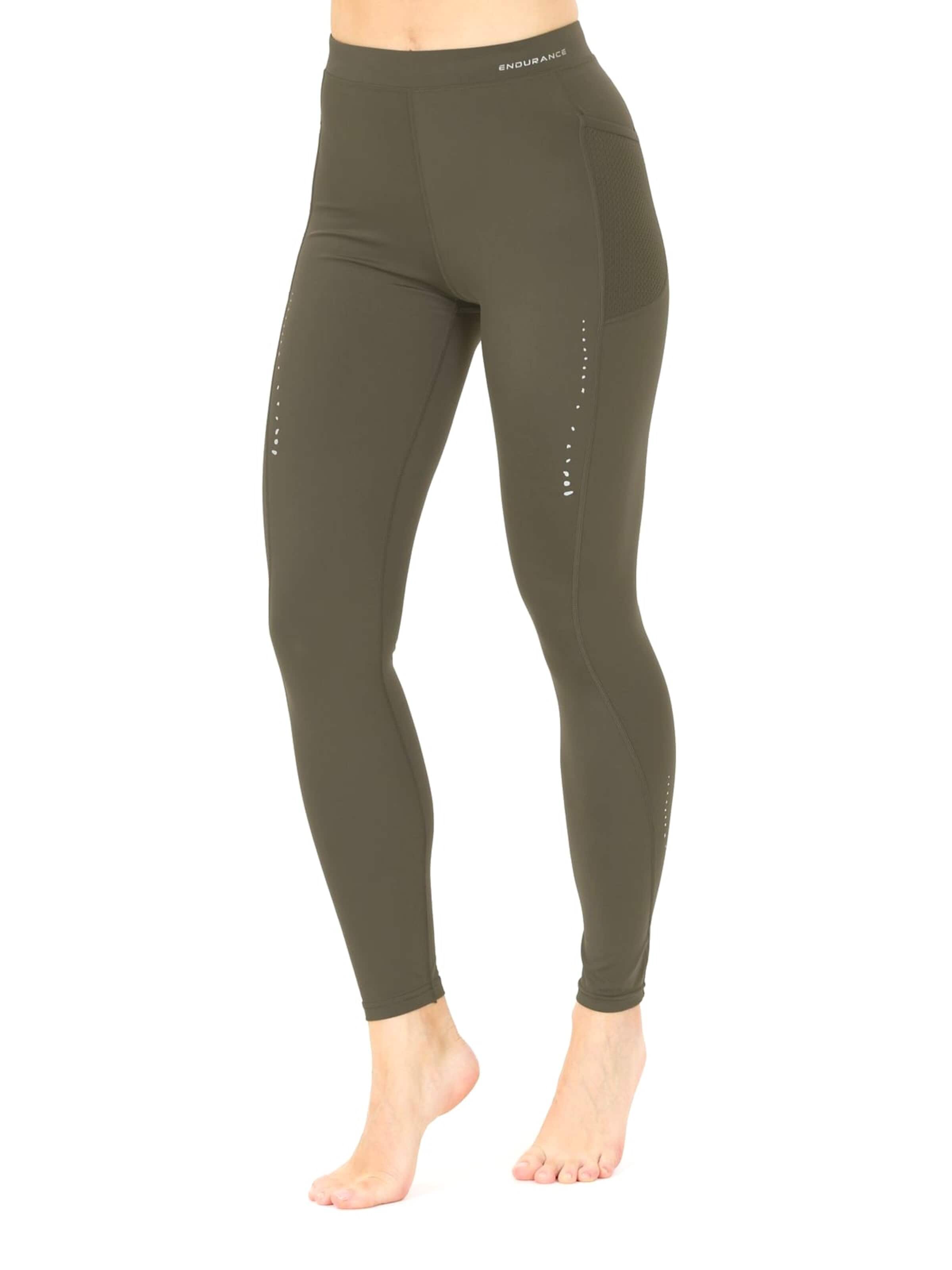 ENDURANCE Skinny Leggings 'Lindysa W Tights' i grøn: forside