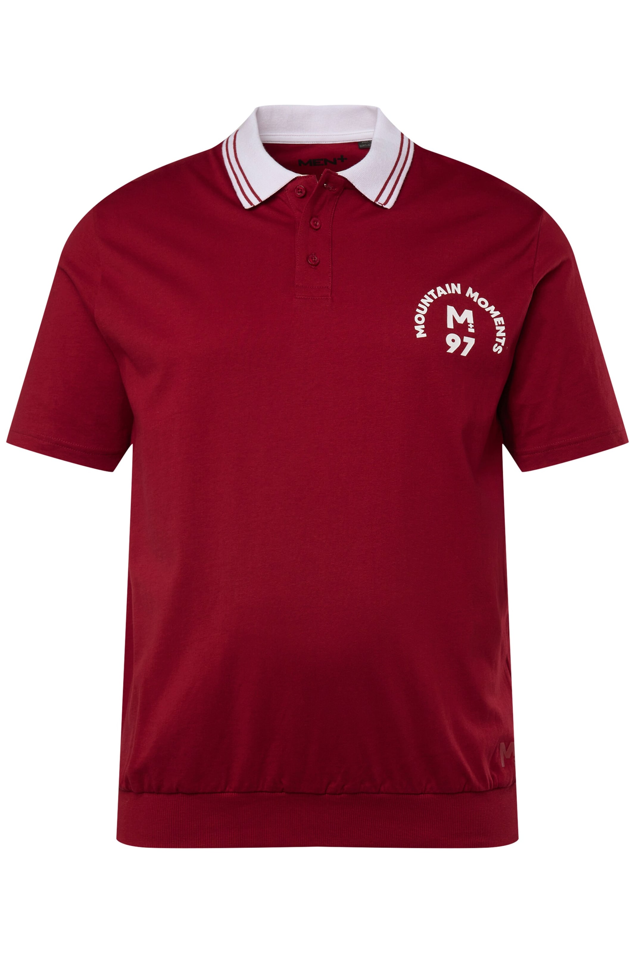 Men Plus Shirt in Rot: Vorderseite