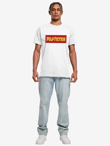 Merchcode T-Shirt 'Pulp Fiction' in Weiß