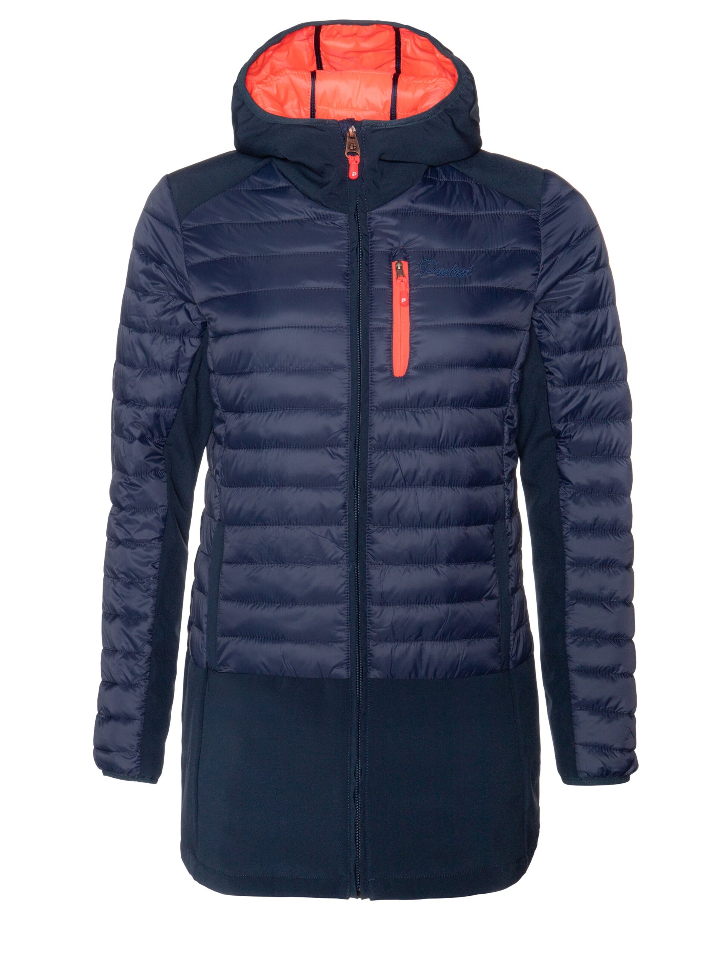 PROTEST Winter Jacket 'YUKON' in Blue: front