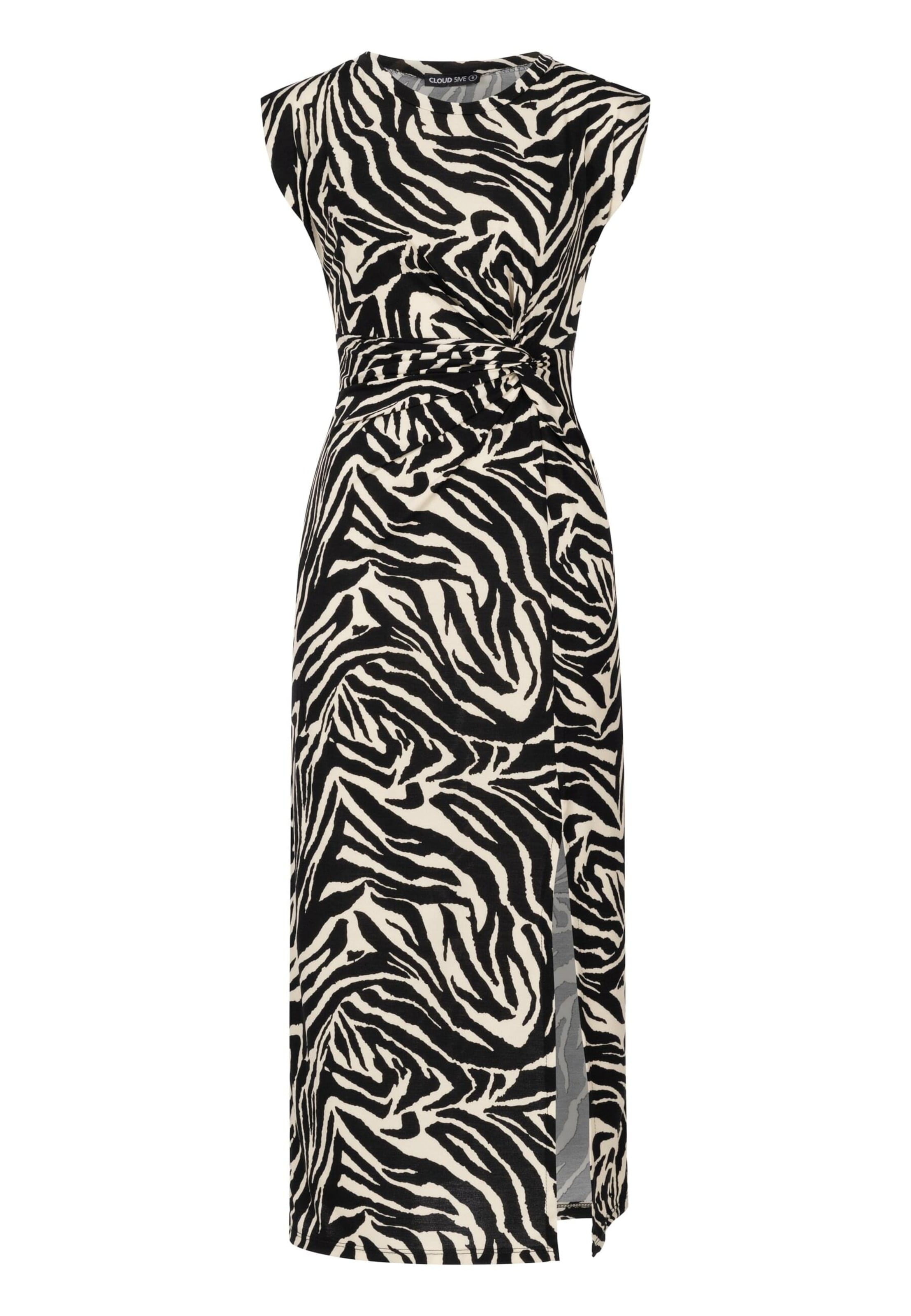 Cloud5ive Kleid in Schwarz: Vorderseite