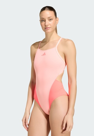 Bustier Maillot de bain sport 'Ripstream Team' ADIDAS PERFORMANCE en rose : devant