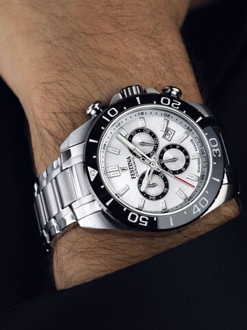 FESTINA Analogové hodinky 'Chronograph Chrono Swiss Made' – bílá