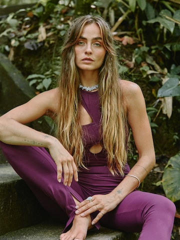 ABOUT YOU x Sofia Tsakiridou Shirt Bodysuit 'Henriette' in Purple