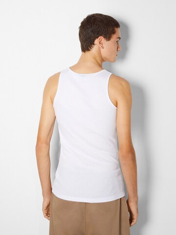 T-Shirt Bershka en blanc