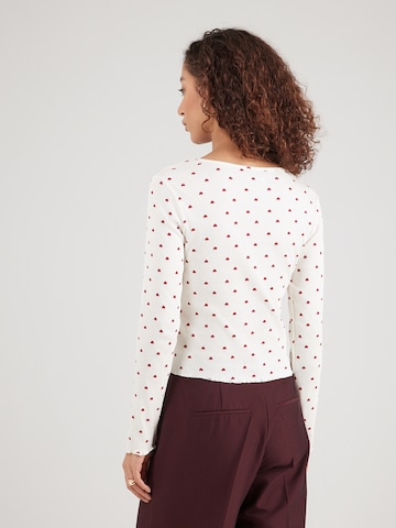 Hailys Футболка 'Em44mi' в Белый