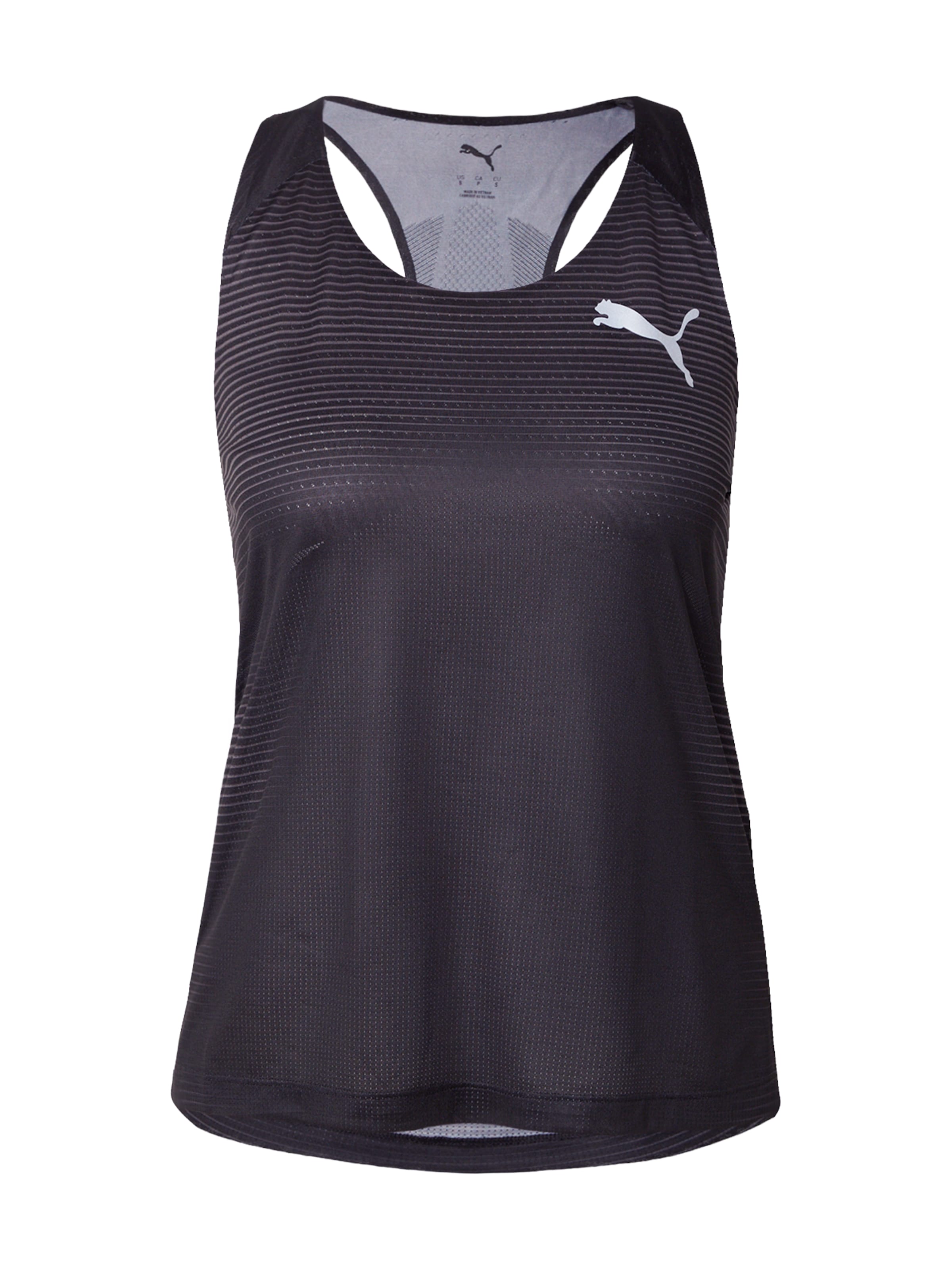 PUMA Športový top 'ULTRASPUN' - Biela: predná strana