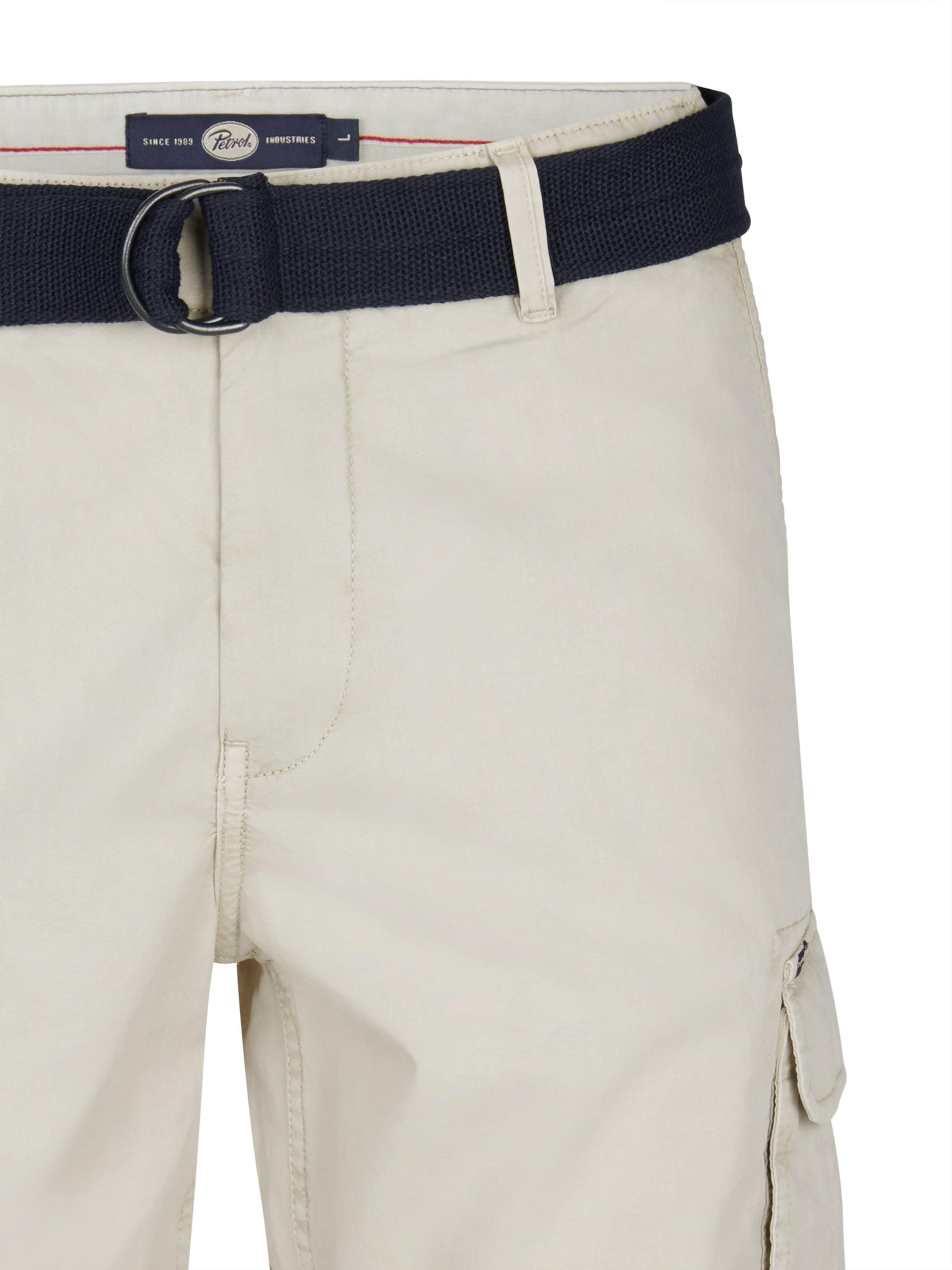 Petrol Industries Regular Cargo Pants in White