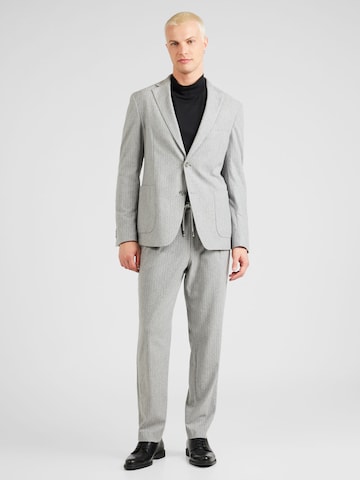 BOSS Black Slimfit Kostym 'Hanry' i grå: framsida