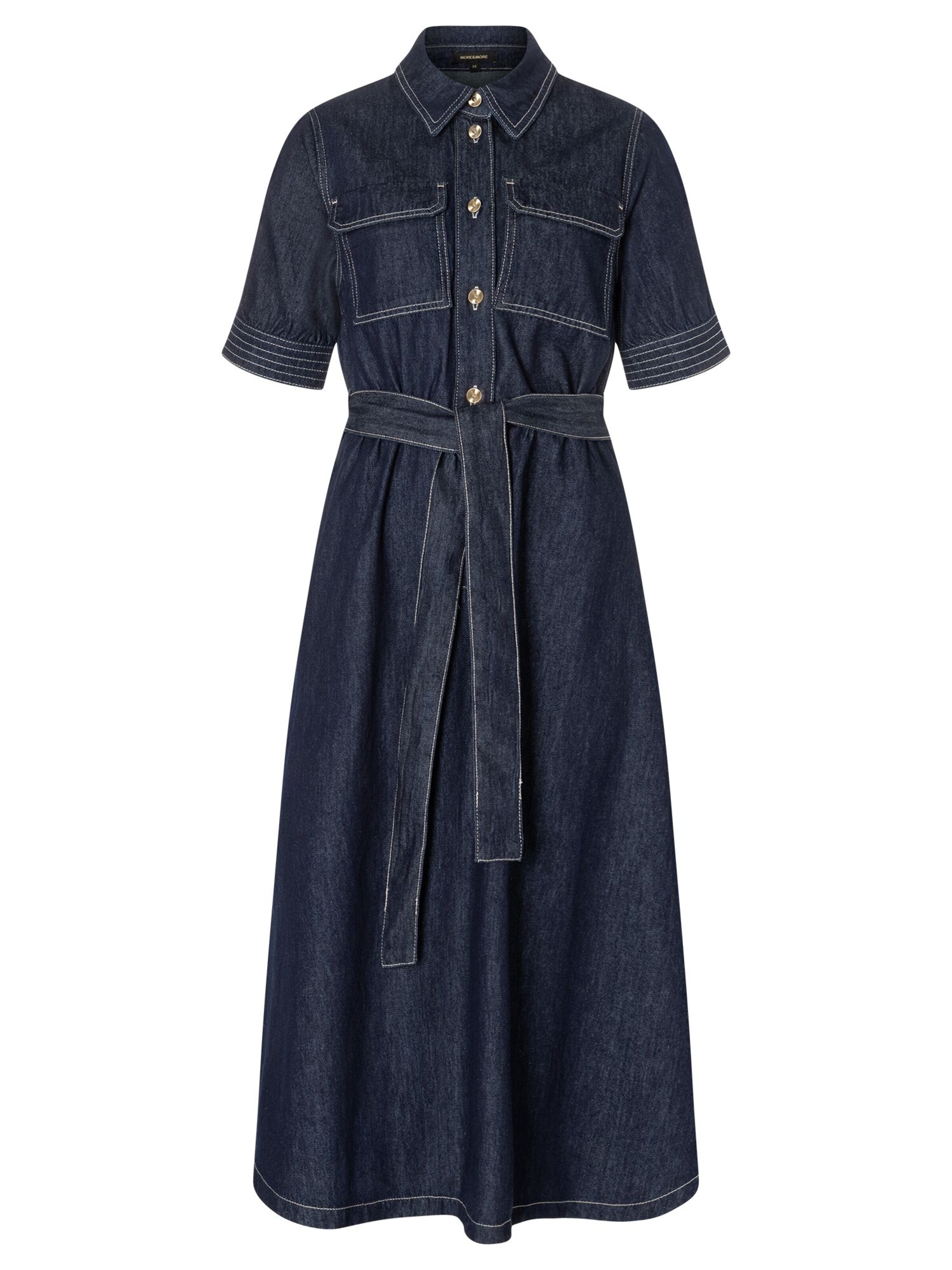 MORE & MORE Blousejurk in Blauw: voorkant