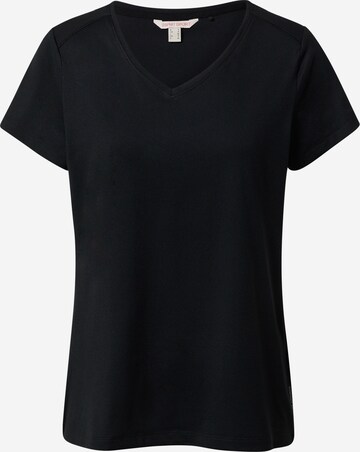 ESPRIT - Camiseta funcional en negro: frente