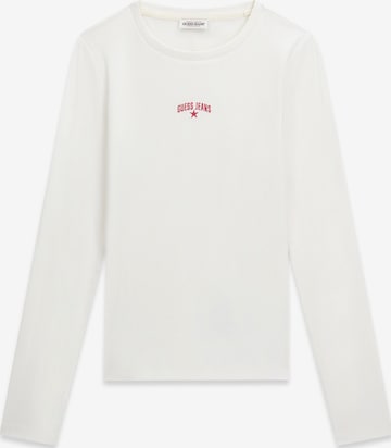 balta GUESS JEANS Marškinėliai: priekis