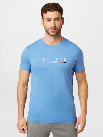 TOMMY HILFIGER Тениска 'New York' в синьо: отпред