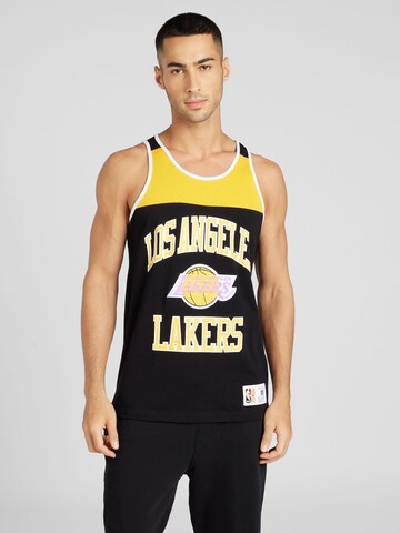 Mitchell & Ness Functioneel shirt 'LA LAKERS' in Zwart: voorkant