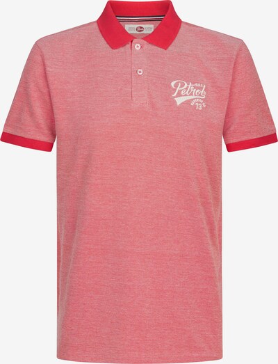 Petrol Industries T-Shirt en rouge vif / blanc cassé, Vue avec produit