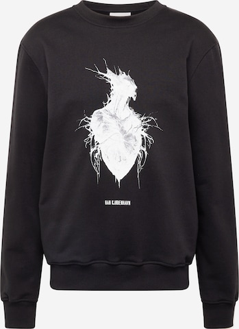 Han Kjøbenhavn Sweatshirt 'Heart Monster' i svart: forside