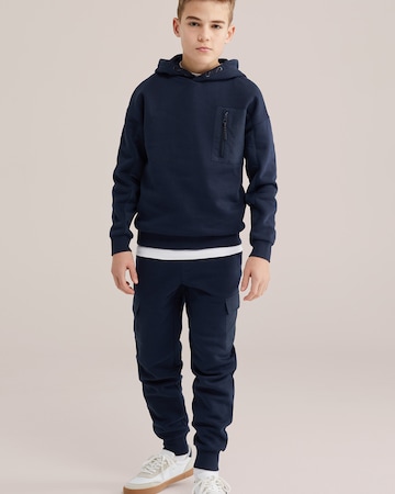 WE Fashion Tapered Trousers in Blue