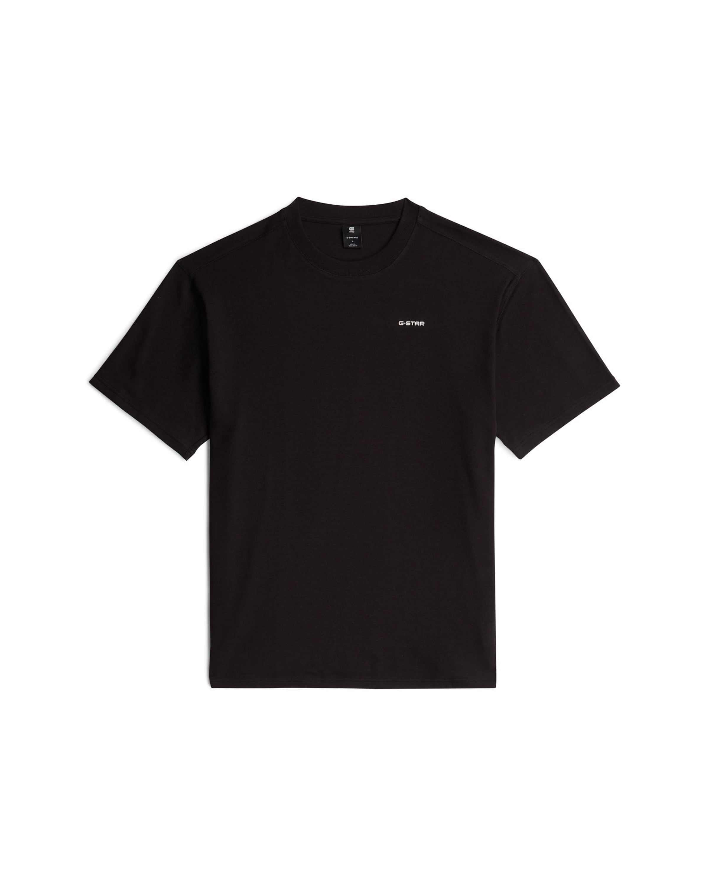 G-STAR Shirt 'Rib Insert Relaxed' in Black / White, Item view