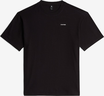 G-STAR Shirt 'Rib Insert Relaxed' in Black: front
