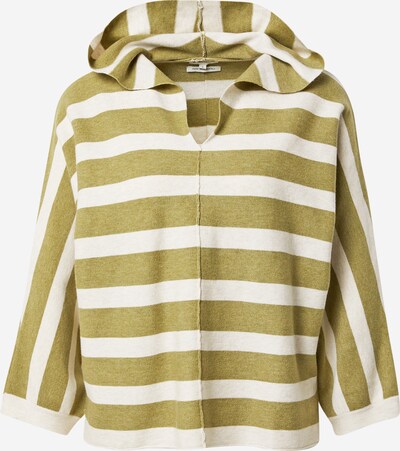 Pulover TOM TAILOR pe oliv / alb, Vizualizare produs