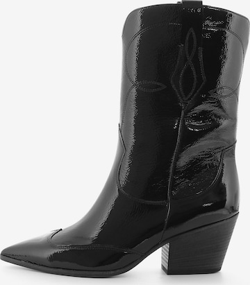 Kennel & Schmenger Cowboy Boots 'DALLAS' in Black: front