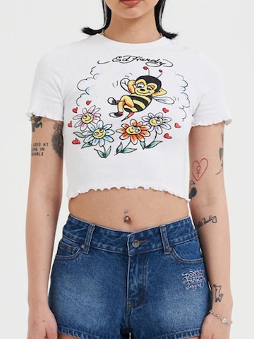 Ed Hardy Футболка 'Biene' в Белый