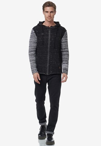 Rusty Neal Knit Cardigan in Black