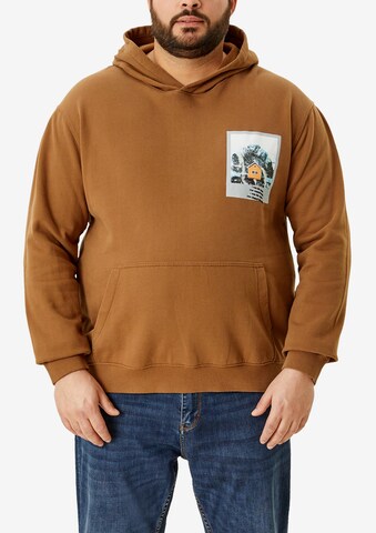 s.Oliver Men Big Sizes Sweatshirt in Brown