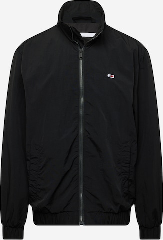 Tommy Jeans Between-Season Jacket 'ESSENTIAL' in Black: front