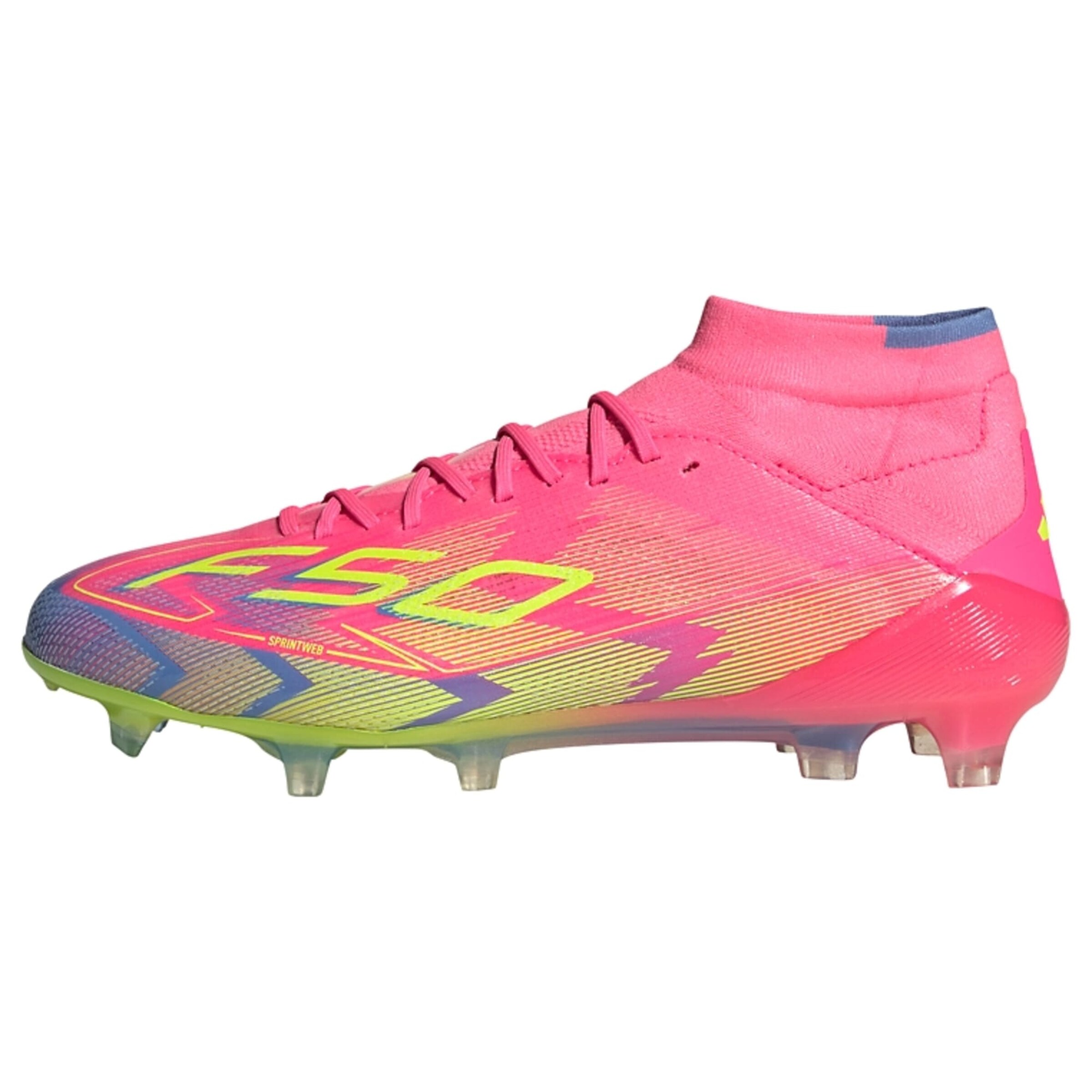 Chaussure de foot 'F50 Elite' ADIDAS PERFORMANCE en rose : devant