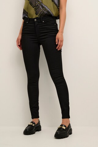 CULTURE Skinny Hose 'Cordula' in Schwarz: Vorderseite