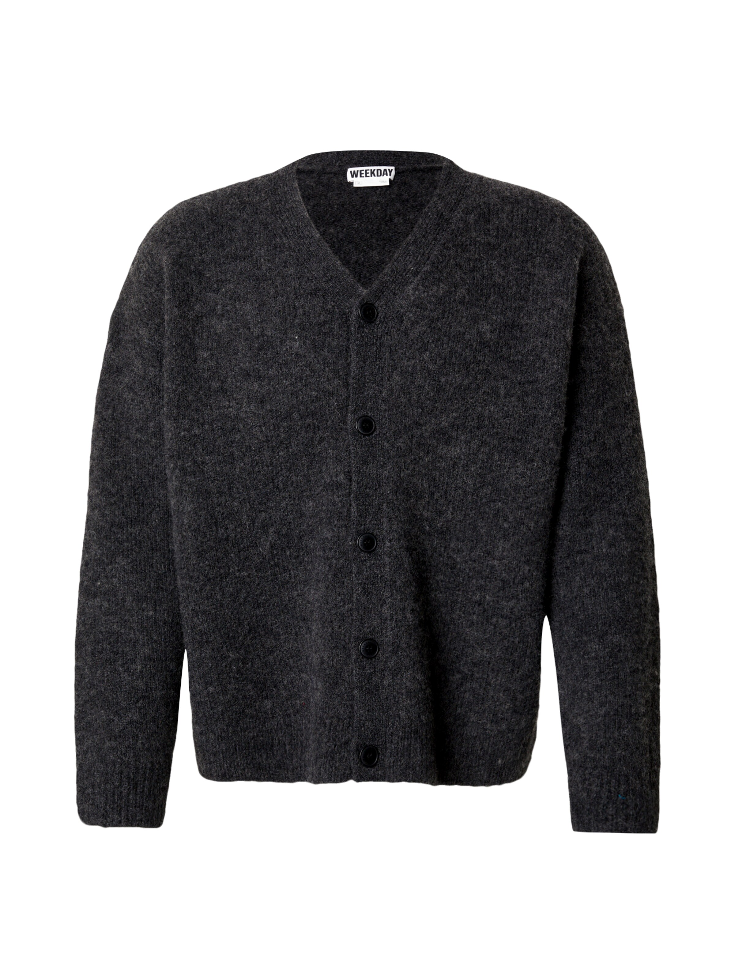 Vestes en maille WEEKDAY en noir : devant