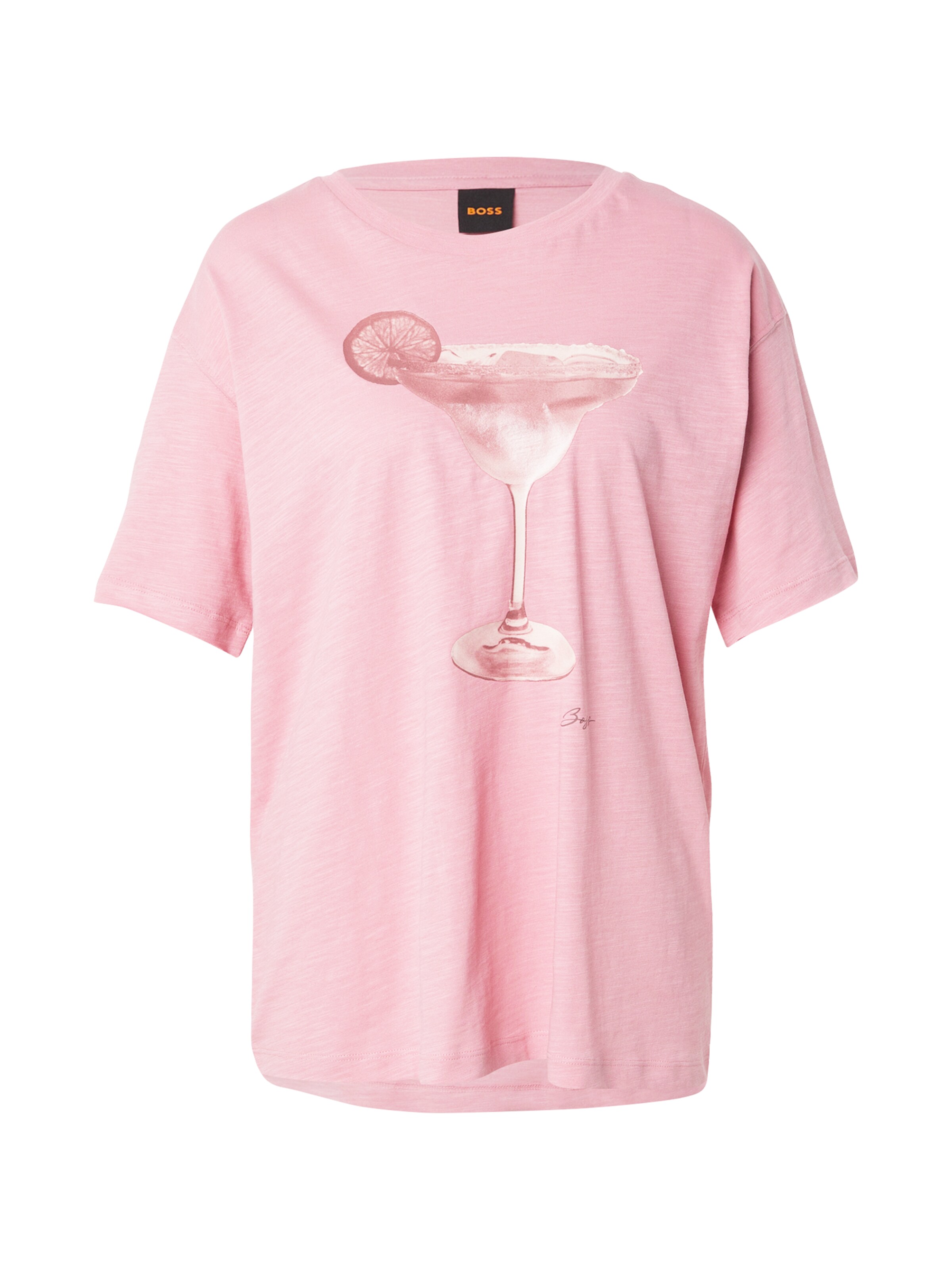 BOSS Tričko 'Eband' – pink: přední strana