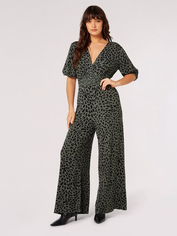 Apricot Jumpsuit in Groen: voorkant