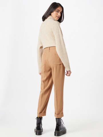 OVS Regular Pleat-Front Pants in Beige