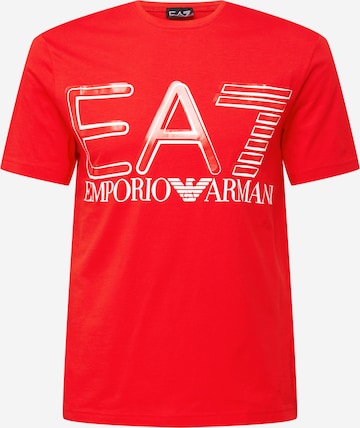 EA7 Emporio Armani T-shirt i röd: framsida