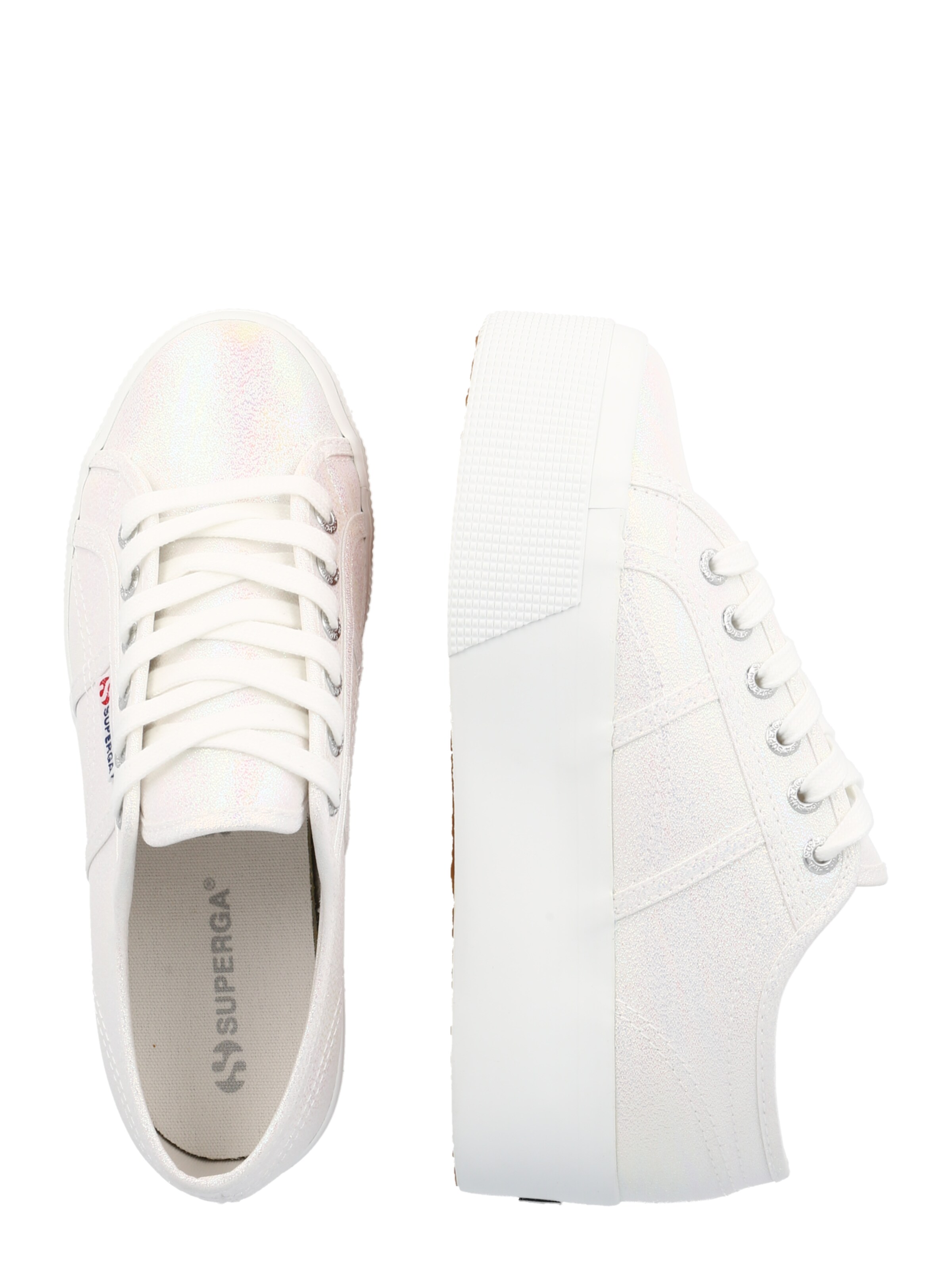 SUPERGA Sneaker  'Lame' in Weiß