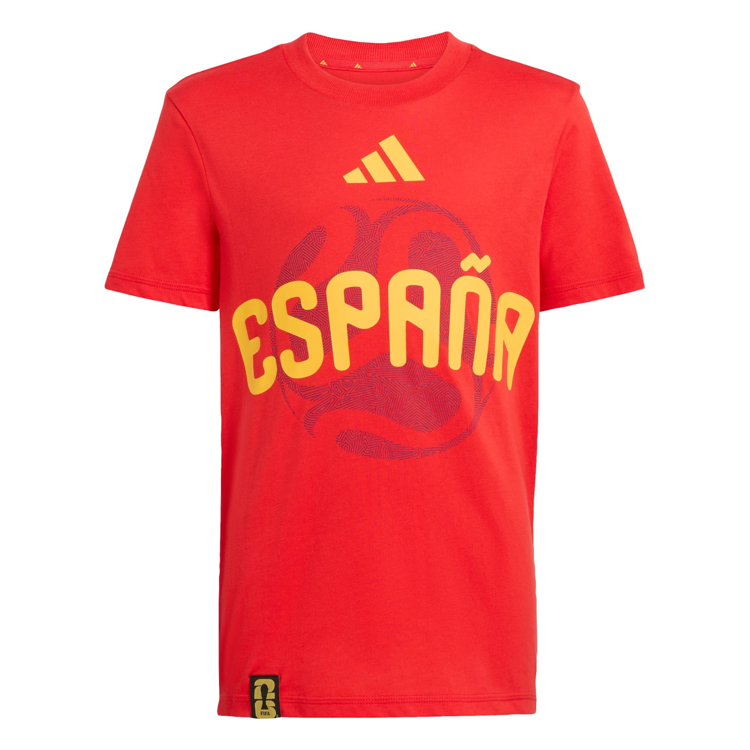 T-Shirt fonctionnel 'FIFA Fussball-Weltmeisterschaft 26™ Spanien' ADIDAS PERFORMANCE en rouge : devant