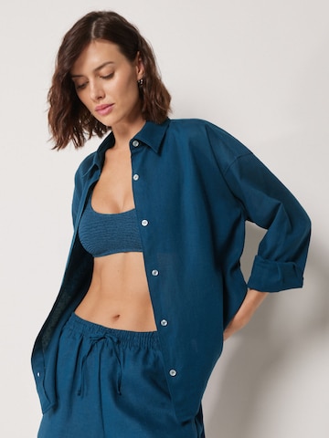 CALZEDONIA Bluse in Blau