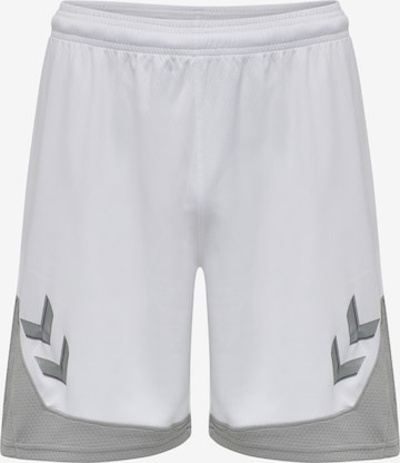 Hummel Workout Pants 'Lead' in White: front